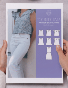 Exemple de patron de couture format pochette